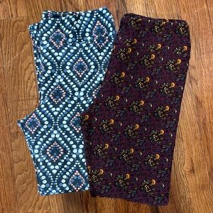 Lot of 2 LulaRoe Tall and Curvy leggings